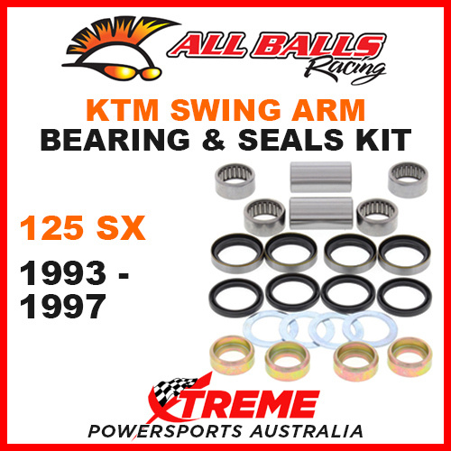 ALL BALLS 28-1087 MX SWINGARM BEARING KIT KTM 125SX 125 SX 1993-1997 OFF ROAD