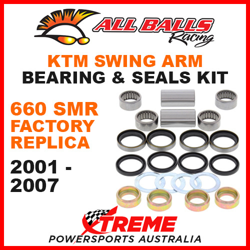 ALL BALLS 28-1087 SWINGARM BEARING KIT KTM 660 SMR FACTORY REPLICA 2001-2007