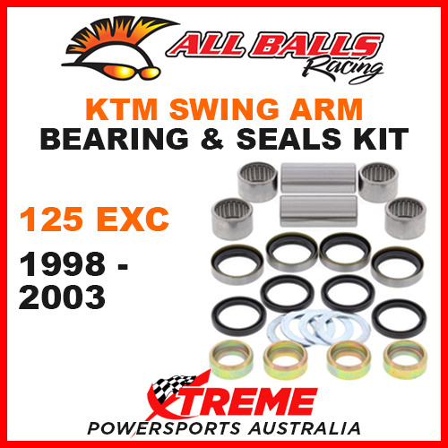 ALL BALLS 28-1088 MX SWINGARM BEARING KIT KTM 125EXC 125 EXC 1998-2003 ENDURO