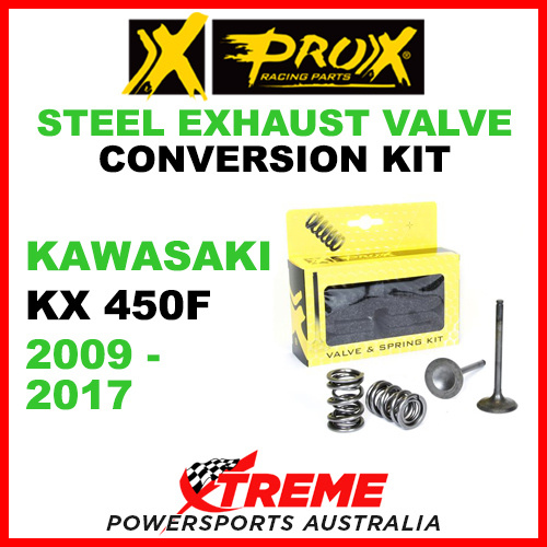 ProX Kawasaki KX450F KXF450 2009-2017 Steel Exhaust Valve & Spring Upgrade Kit