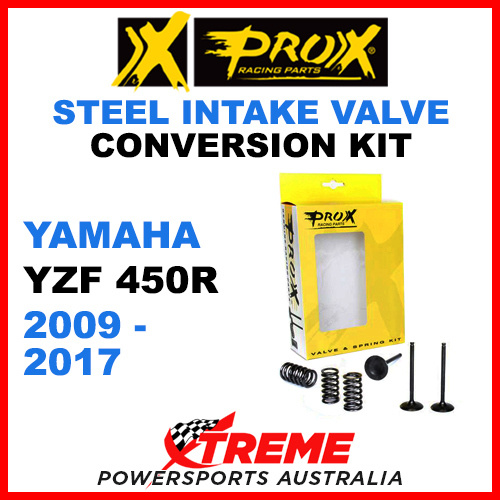 ProX Yamaha YFZ450R YFZ 450R 2009-2017 Steel Intake Valve & Spring Upgrade Kit