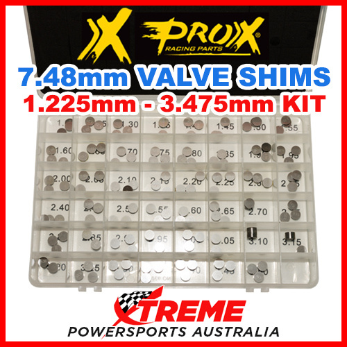 ProX 7.48mm Valve Shim Kit 1.225-3.475mm Honda Kawasaki For Suzuki Yamaha 29.VSA748-2