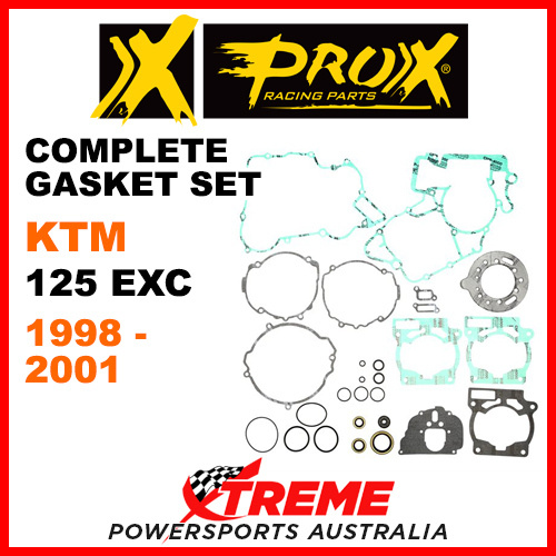 ProX KTM 125EXC 125 EXC 1998-2001 Complete Gasket Set 34.6218