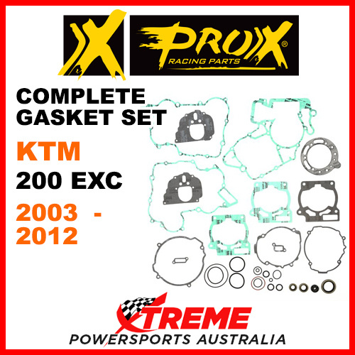 ProX KTM 200EXC 200 EXC 2003-2012 Complete Gasket Set 34.6253