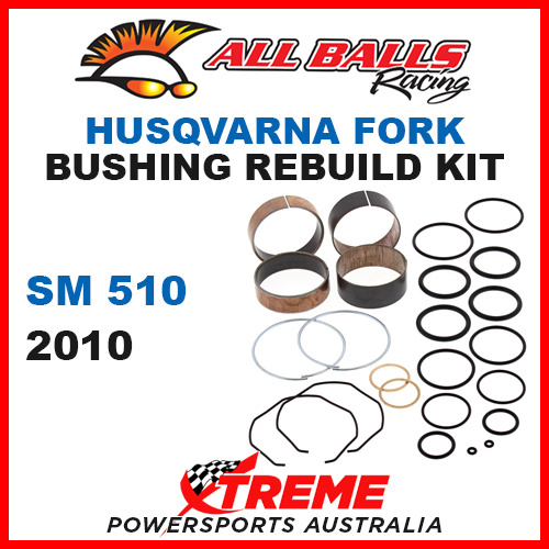 All Balls 38-6068 Husqvarna SM510 SM 510 2010 Fork Bushing Kit