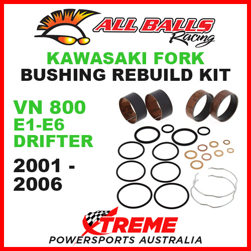 All Balls 38-6090 Kawasaki VN800 VN 800 E1-E6 Drifter 2001-2006 Fork Bushing Kit