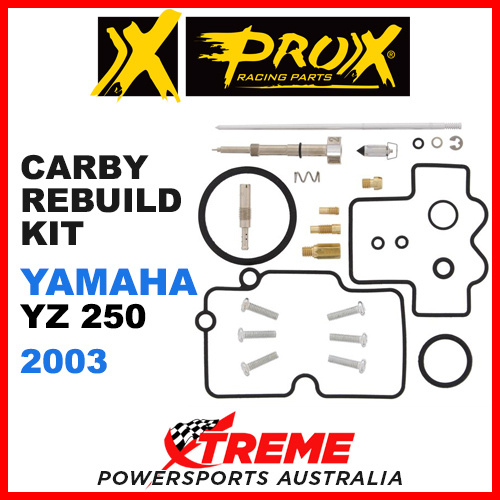 Pro-X Yamaha YZ250 YZ 250 2003 Carb Carburetor Repair Kit 44.55.10285