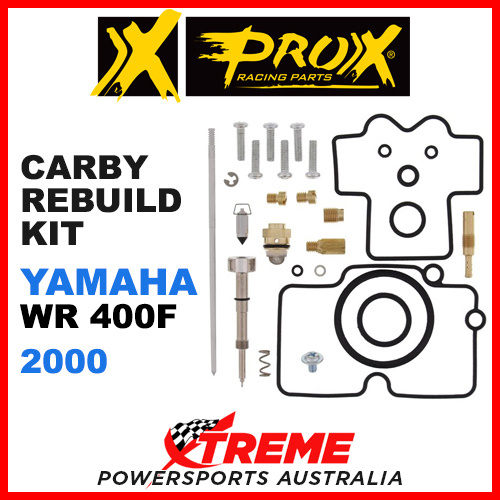 Pro-X Yamaha WR400F WR 400F 2000 Carb Carburetor Repair Kit 44.55.10323