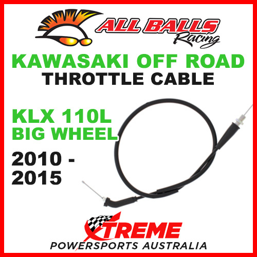 ALL BALLS 45-1205 KAWASAKI THROTTLE CABLE KLX110L KLX 110L BIG WHEEL 2010-2015