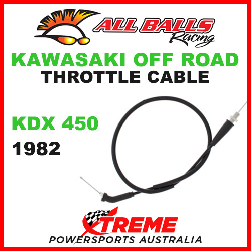 ALL BALLS 45-1206 KAWASAKI THROTTLE CABLE KDX450 KDX 450 1982 DIRT BIKE