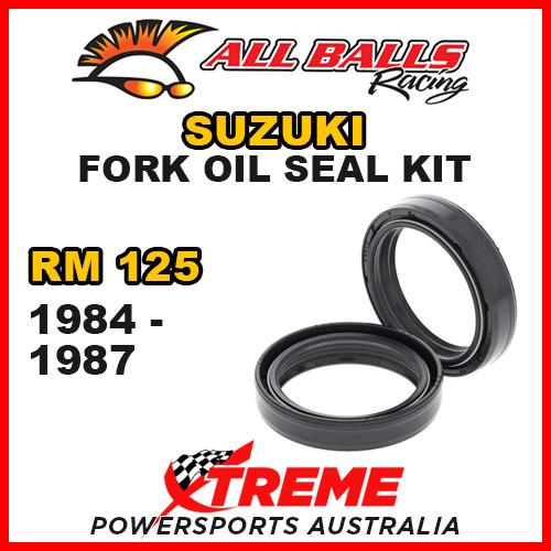 All Balls 55-122 For Suzuki RM125 RM 125 1984-1987 Fork Oil Seal Kit 43x55x10.5