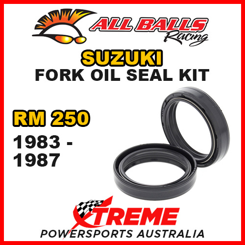 All Balls 55-122 For Suzuki RM250 RM 250 1983-1987 Fork Oil Seal Kit 43x55x10.5