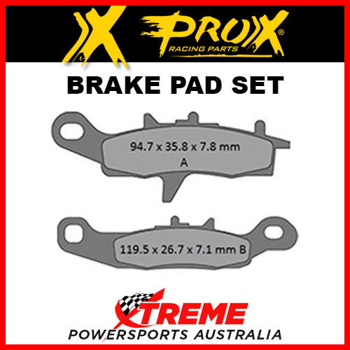 Pro-X 106202 Kawasaki KFX700 2004-2009 Sintered Front Right Brake Pad