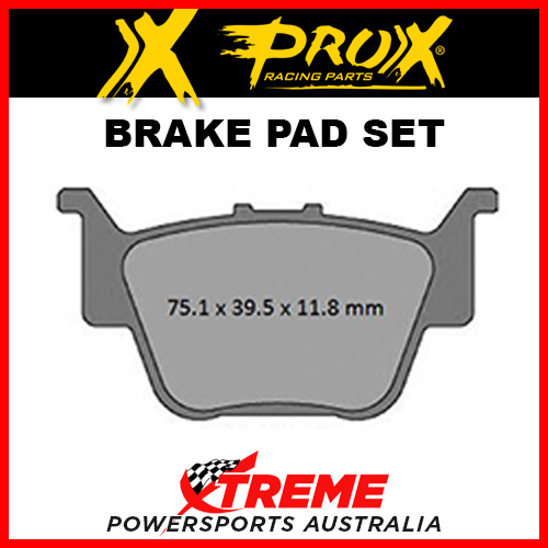 Pro-X 208502 Honda TRX650 F Rincon 2003-2005 Sintered Rear Brake Pad