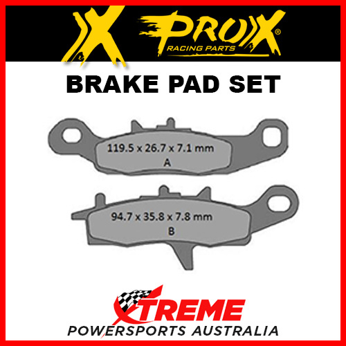 Pro-X 209402 Kawasaki KFX450R 2008-2014 Sintered Front Left Brake Pad