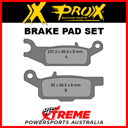 Pro-X 265102 Yamaha YFM250R Raptor 2008-2013 Sintered Front Right Brake Pad