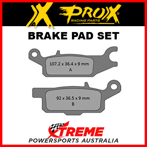 Pro-X 275102 Yamaha YFM 550 Grizzly 2009-2014 Sintered Rear Left Brake Pad