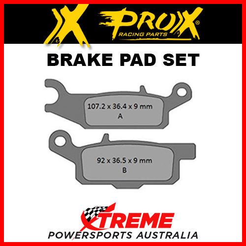 Pro-X 285102 Yamaha YFM700F Grizzly 2007-2017 Sintered Rear Right Brake Pad