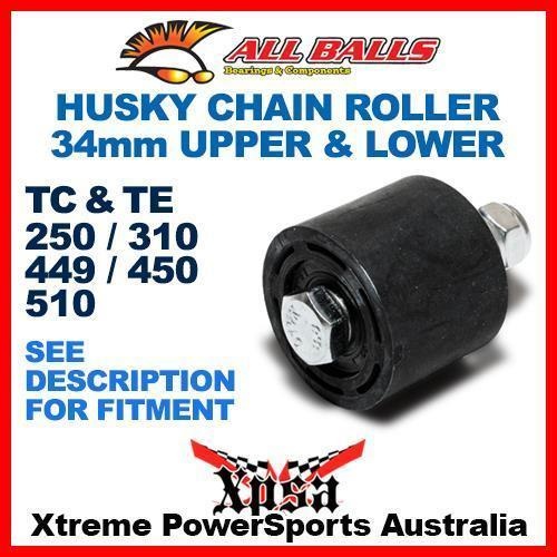 34mm Chain Roller Black Husqvarna TC TE 250 310 449 450 510 MX, All Balls 79-5001