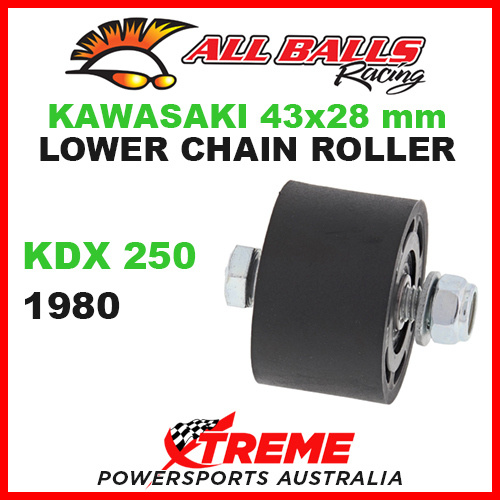 79-5006 Kawasaki KDX250 1980 43x28mm Lower Chain Roller w/ Inner Bearing