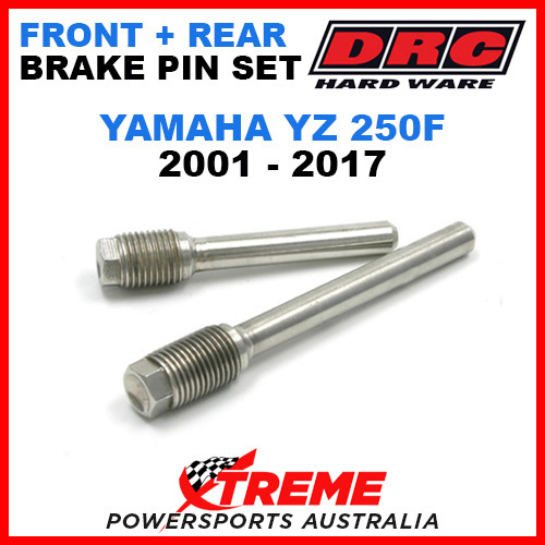 DRC Yamaha YZ250F YZ 250F 2001-17 Front Rear Stainless Brake Pin Set D58-33-201