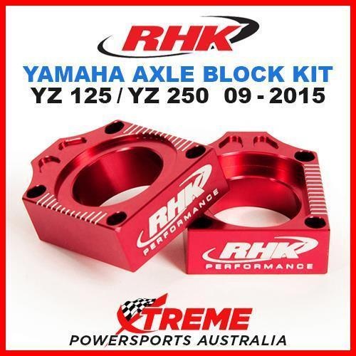 RHK 22mm Alloy Red Axle Block for Yamaha YZ125 YZ250 2-Stroke 2009-2015, AB02