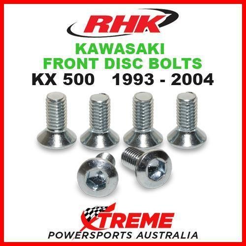 RHK MX FRONT HEAVY DUTY BRAKE DISC BOLT SET KAWASAKI KX500 KX 500 1993-2004 MOTO