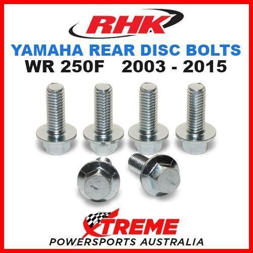 RHK MX REAR HEAVY DUTY BRAKE DISC BOLT SET YAMAHA WR250F WRF250 2003-2015 MOTO