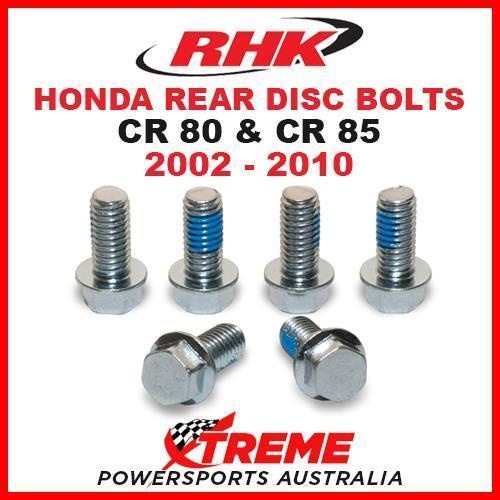 RHK MX REAR HEAVY DUTY BRAKE DISC BOLT SET HONDA CR80 CR85 CR 80 85 2002-2010