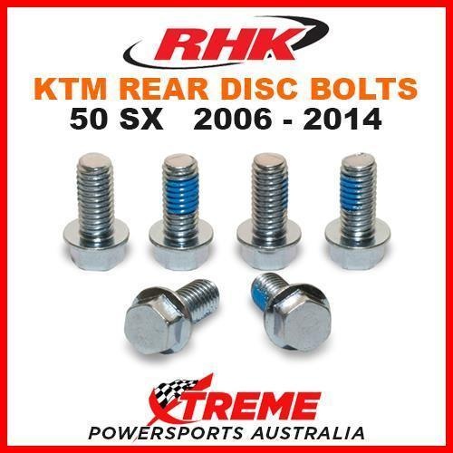 RHK MX REAR HEAVY DUTY BRAKE DISC BOLT SET KTM 50SX SX50 50 SX 50cc 2006-2014