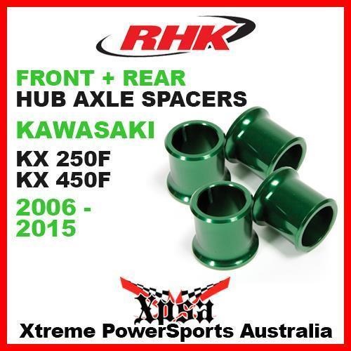 RHK REPLACEMENT HUB AXLE SPACER FRONT REAR KXF 250 450 KX250F KX450F 06-15 GREEN