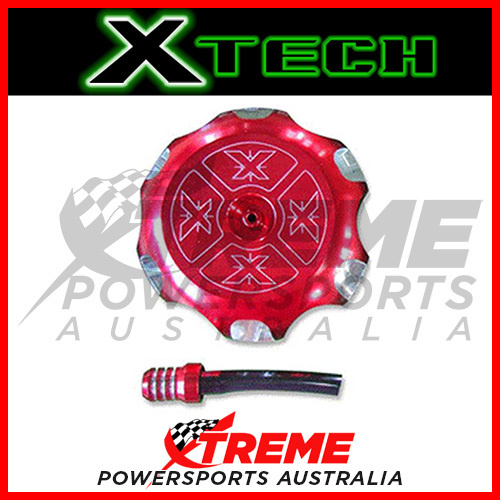 Xtech Honda XR250R XR 250 R 1985-2005 Red Fuel Tank Gas Cap, 65mm ID