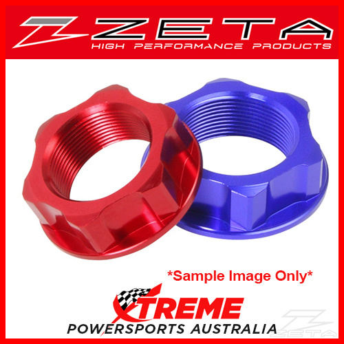 Zeta Yamaha YZ125X 2017-2018 M24x32-P1.0 H12 Red Steering Stem Nut ZE58-2223