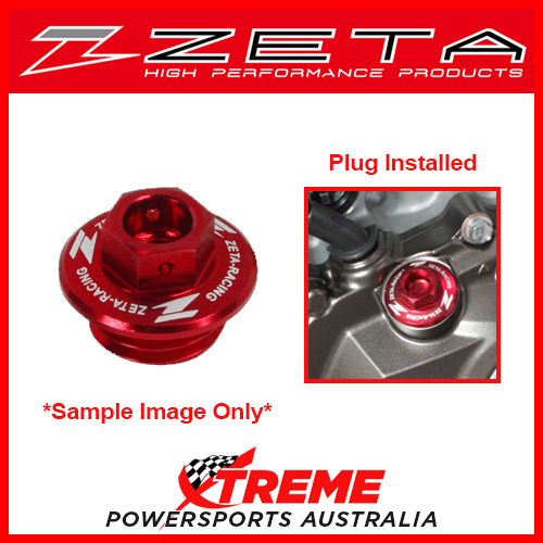 Red Oil Filler Plug For Suzuki RM80 2001-2017, Zeta ZE89-2210