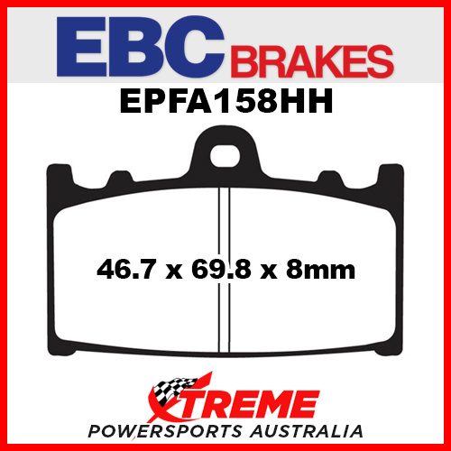 For Suzuki GSX-R600 1997-2003 Sintered Street/Trackday Front Brake Pad EPFA158HH EBC