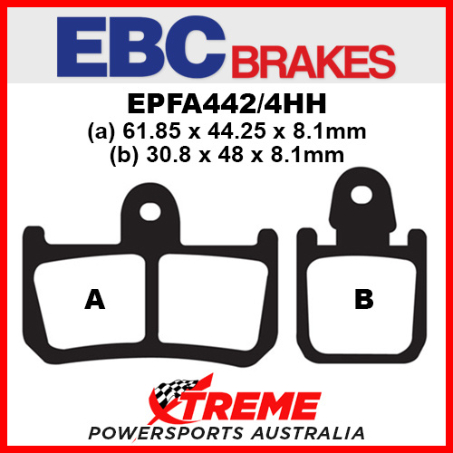 Yamaha YZF R1 07-14 Sintered Street/Trackday Front Brake Pad EPFA442/4HH EBC