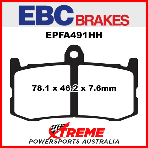 Triumph Daytona 675 09-15 Sintered Street/Trackday Front Brake Pad EPFA491HH EBC