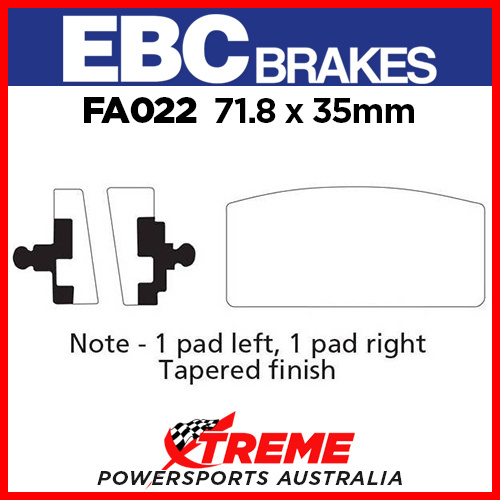 BMW R 90/6 73-76 EBC Organic Front Brake Pads FA022