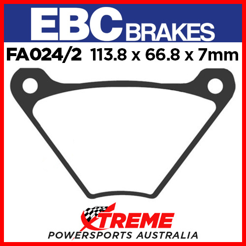 Harley Davidson FL/FLH 72-84 EBC Organic Rear Brake Pads FA024/2