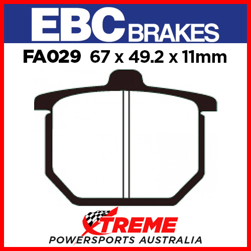 Honda CX 500 CA/CB/Z/A/B 79-81 EBC Organic Front Brake Pads FA029