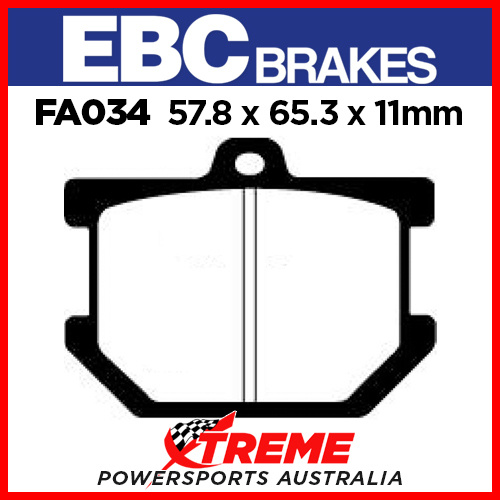 Yamaha XS 250 C 78 EBC Organic Front Brake Pads FA034