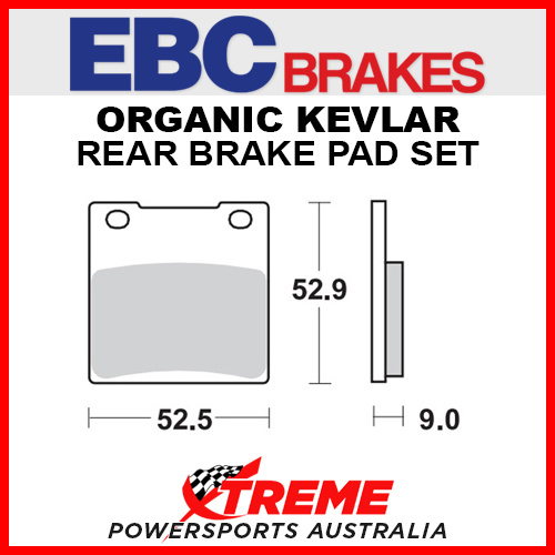 EBC Kawasaki ZZ-R1100 1993-2001 Organic Rear Brake Pad FA063