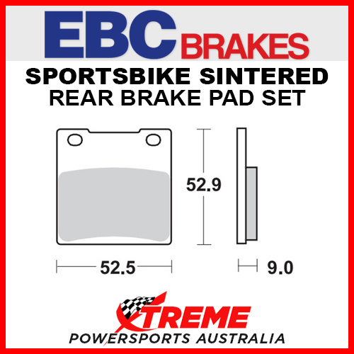 EBC Kawasaki ZZ-R1100 1993-2001 HH Sintered Rear Brake Pad FA063HH