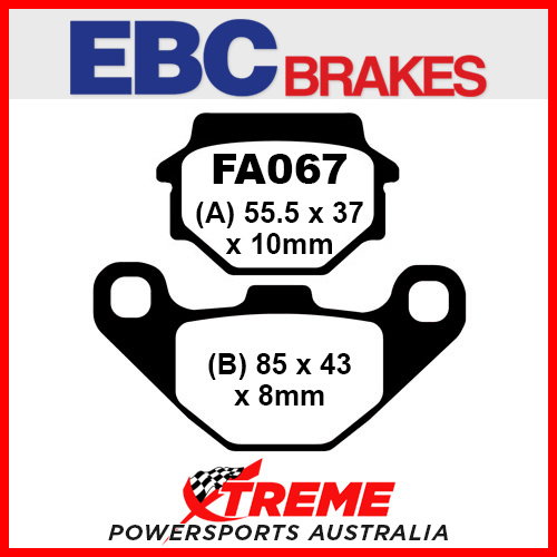 EBC KTM 125 EXC Brembo Calipers 1989 Organic Rear Brake Pad