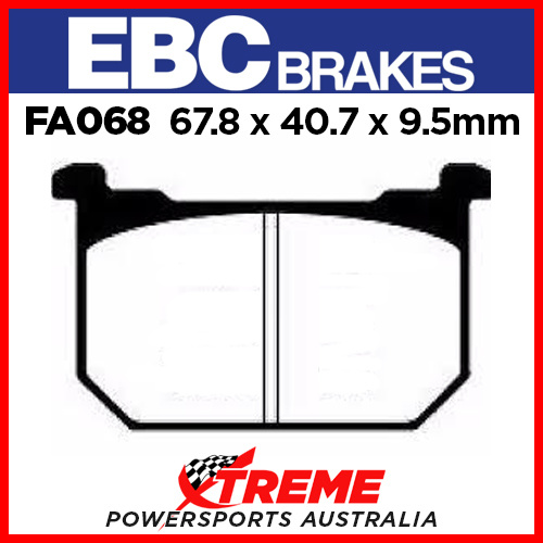 Kawasaki Z 250 A3 1981 EBC Organic Front Brake Pads FA068