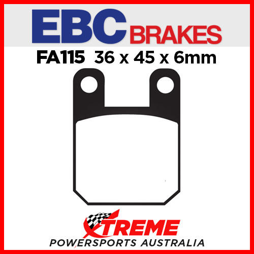 Aprilia RS 50 Radial Caliper 06-11 EBC Organic Rear Brake Pads, FA115