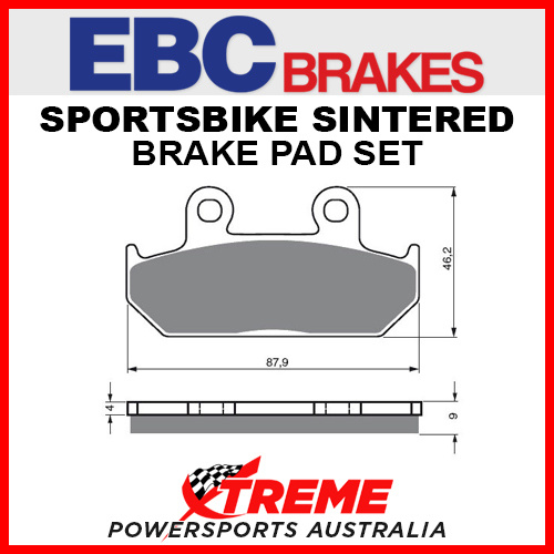 EBC Cagiva 500 Canyon 1999-2000 Sportsbike Sintered Front Brake pad FA124/2HH