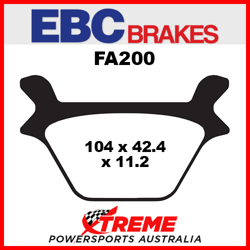 EBC HD FXDWG Dyna 1988-1999 Organic Rear Brake Pad FA200