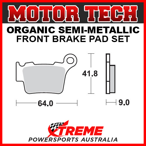 Motor Tech Husaberg FX450 2010 Semi-Metallic Rear Brake Pad FA368