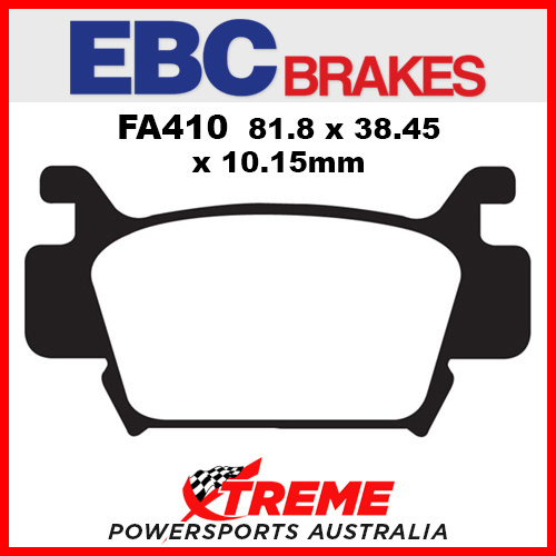 Honda TRX 700 08-11 EBC Organic Carbon Front Brake Pads, FA410TT